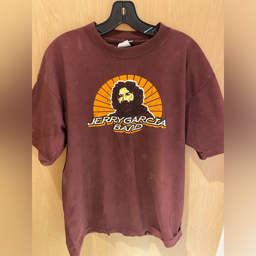 Vintage Jerry Garcia Band shirt. JGB winter tour 1980. Vintage liquid blue sz. L